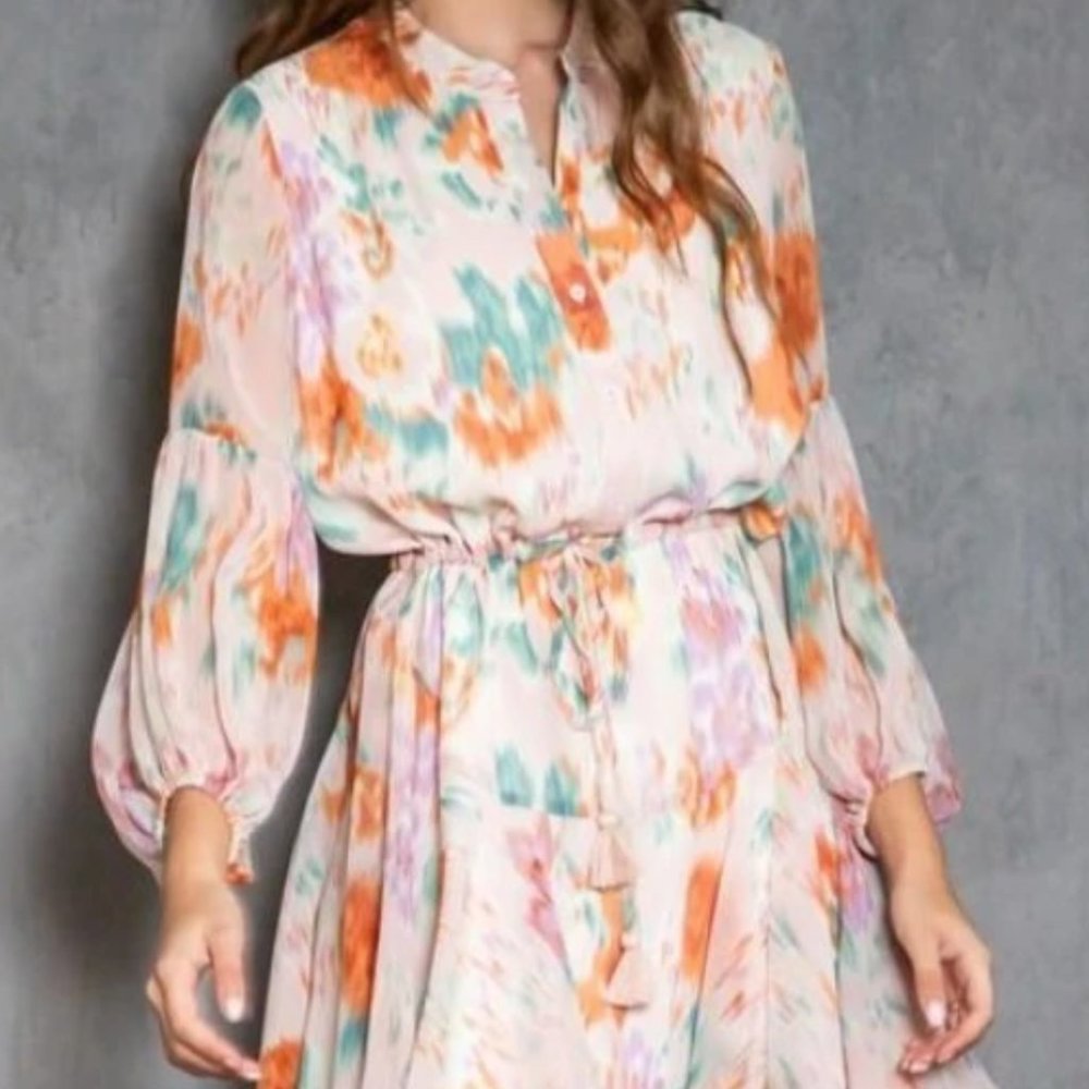 Multi color cocktail dress